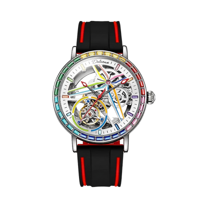 Dulunwe 6057A - white dial silicone front view packshot