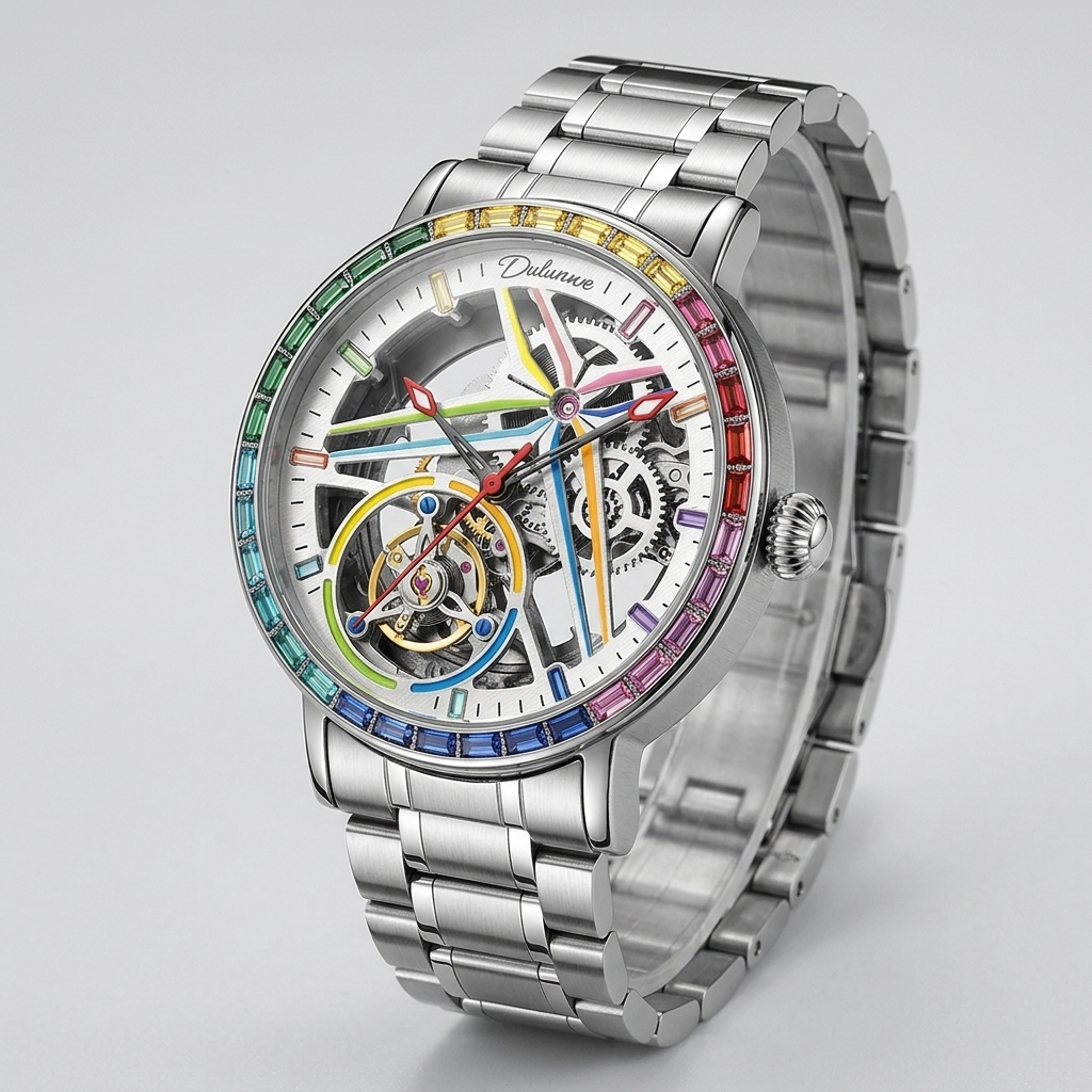 Dulunwe 6057A - three-quarter case view