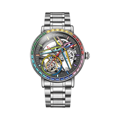 Dulunwe 6057A - black dial front view packshot