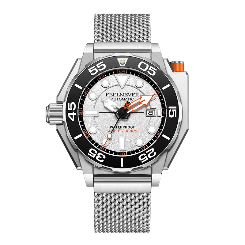 FeelNever FN1809 - silver white front view packshot