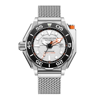 FeelNever FN1809 - silver white front view packshot