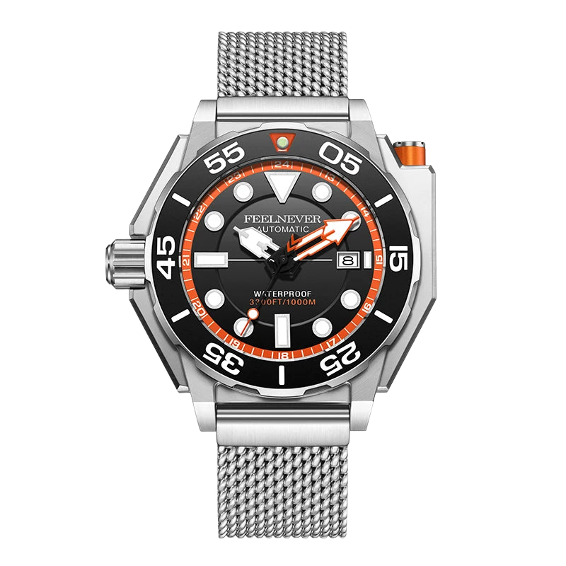 FeelNever FN1809 - silver orange front view packshot