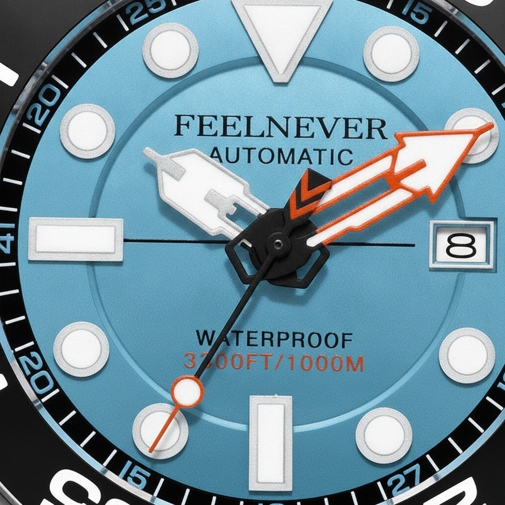 FeelNever FN1809 - dial macro detail