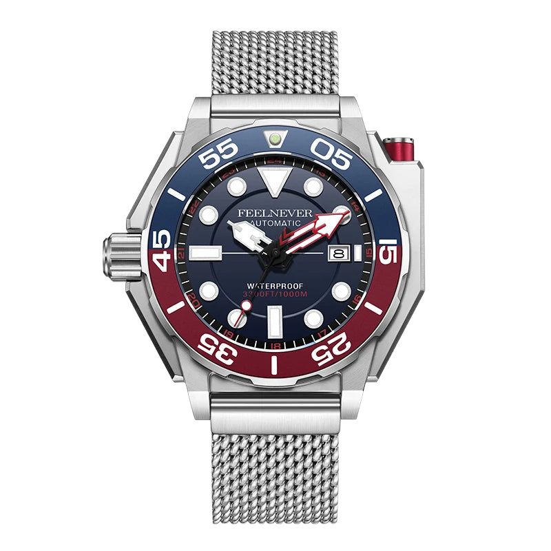 FeelNever FN1809 - silver red front view packshot