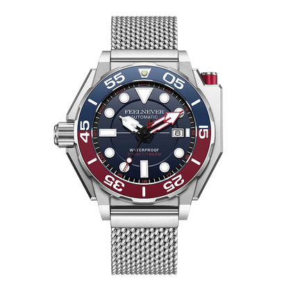 FeelNever FN1809 - silver red front view packshot