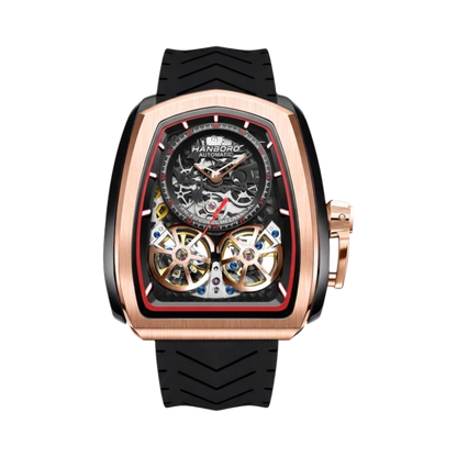 HANBORO 1005 - black rose gold burgundy front view packshot