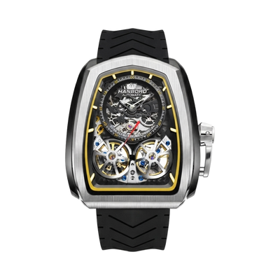HANBORO 1005 - black silver yellow front view packshot