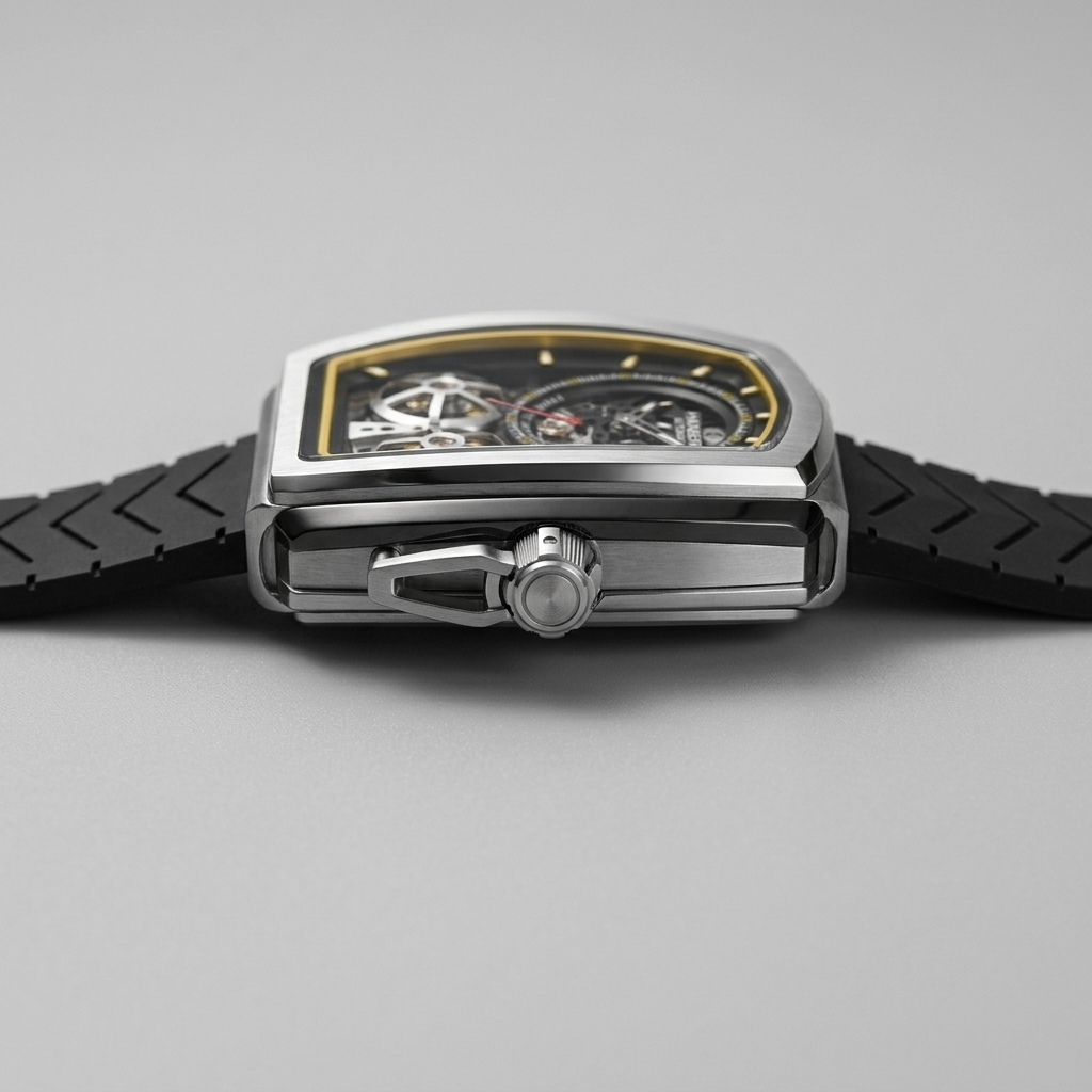 HANBORO 1005 - side profile case crown