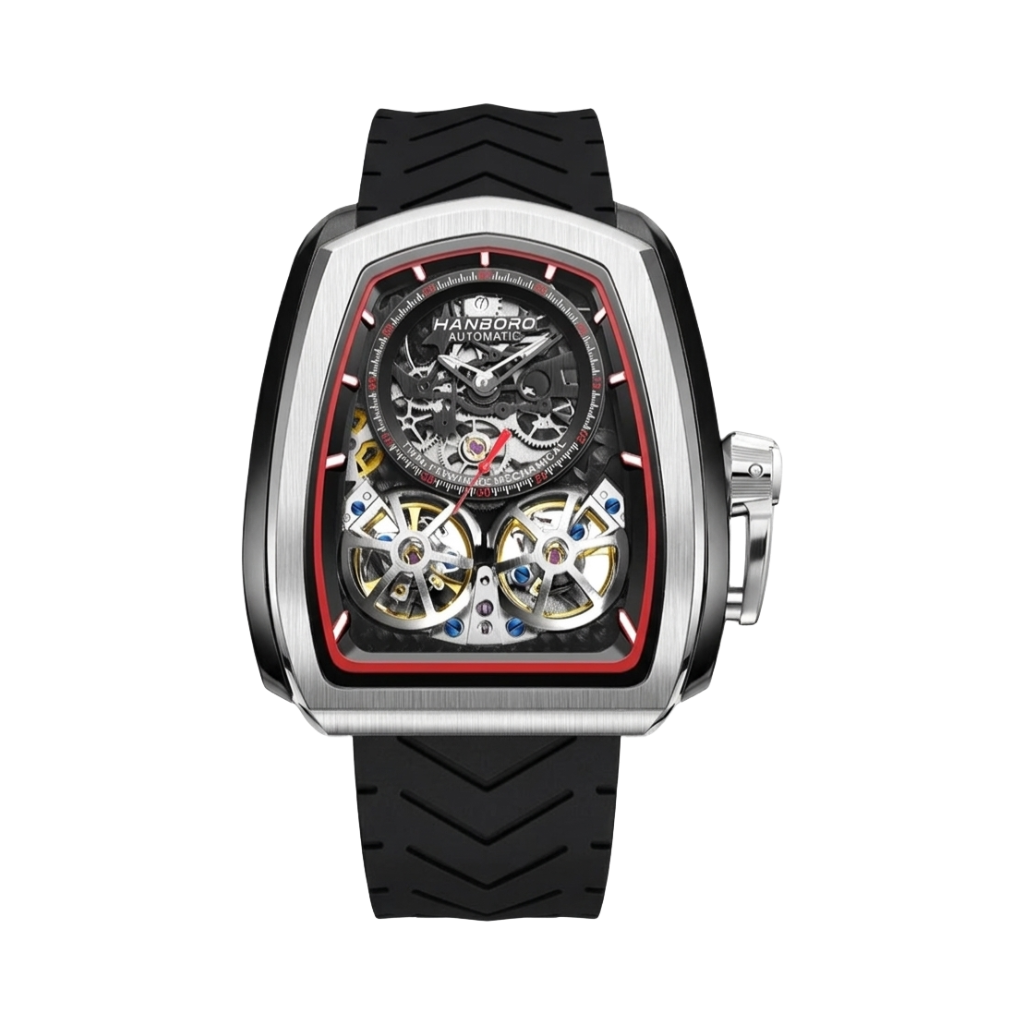HANBORO 1005 - black silver burgundy front view packshot