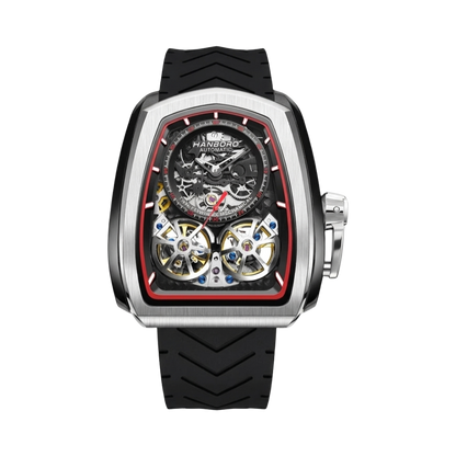 HANBORO 1005 - black silver burgundy front view packshot