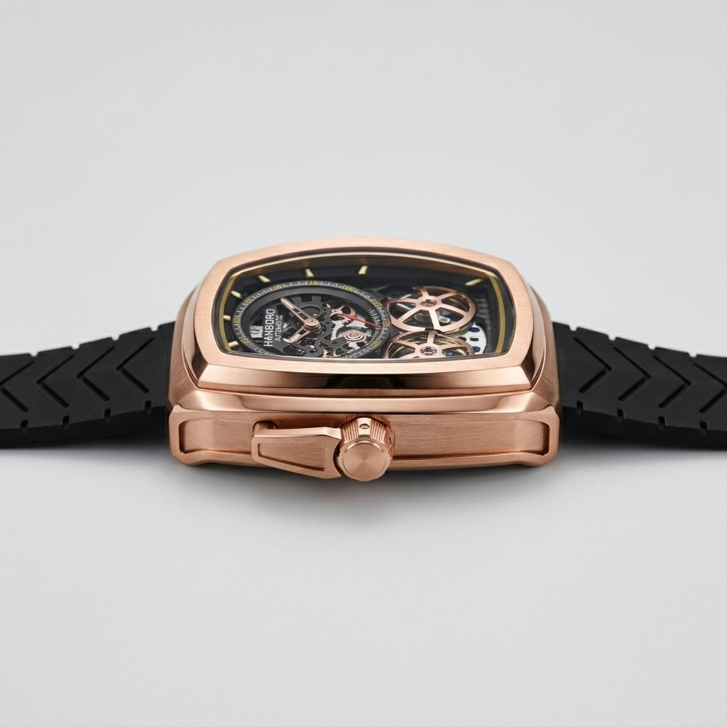 HANBORO 1005 - side profile case crown