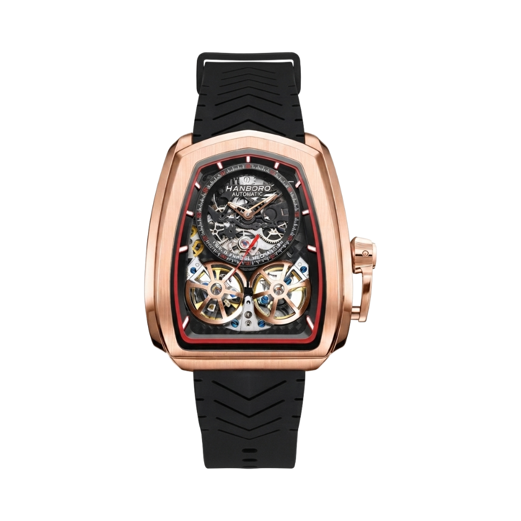 HANBORO 1005 - rose gold burgundy front view packshot