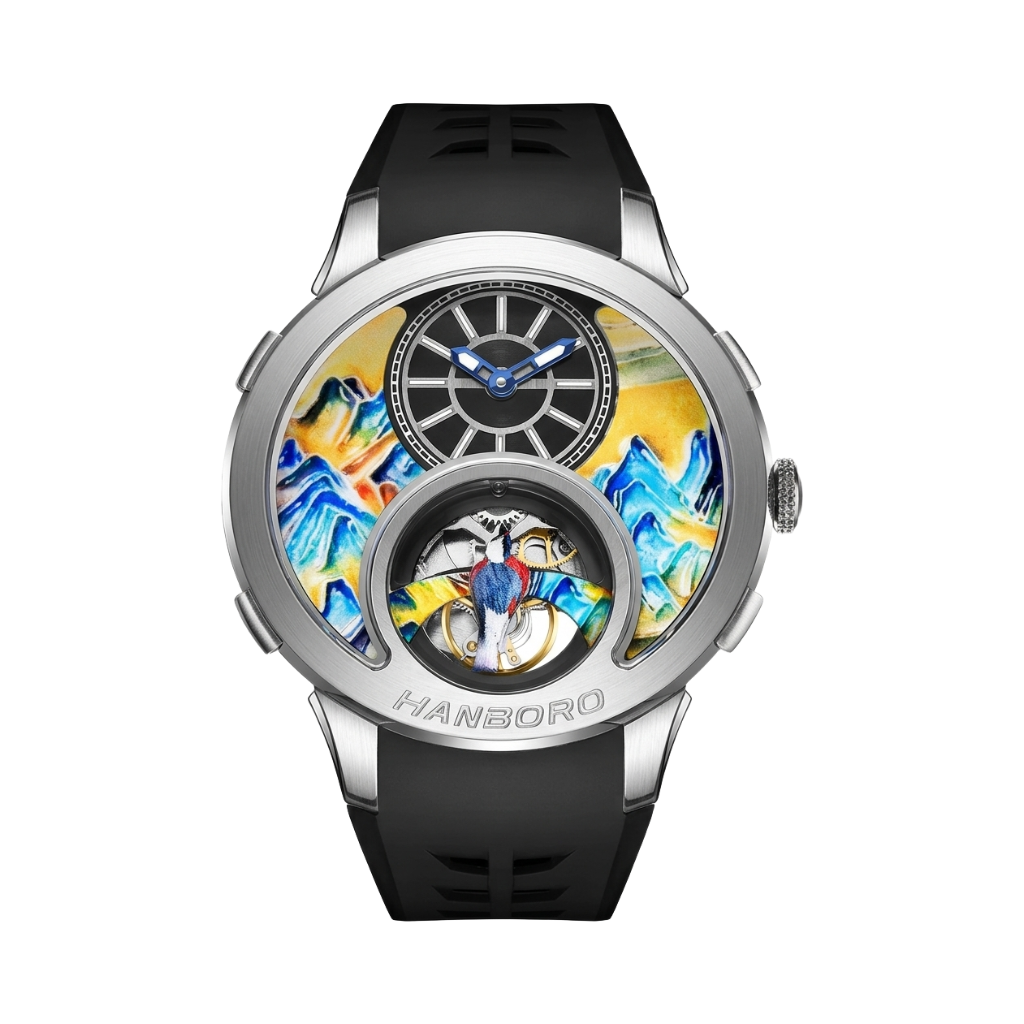 HANBORO 2001 - black rubber strap front view packshot