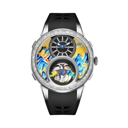 HANBORO 2001 - baguette bezel black rubber front view packshot