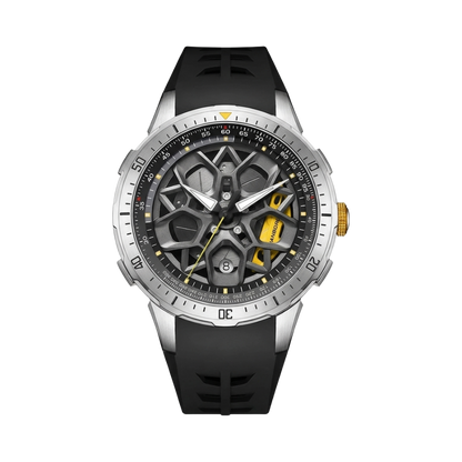 HANBORO 2005 - silver yellow caliper front view packshot