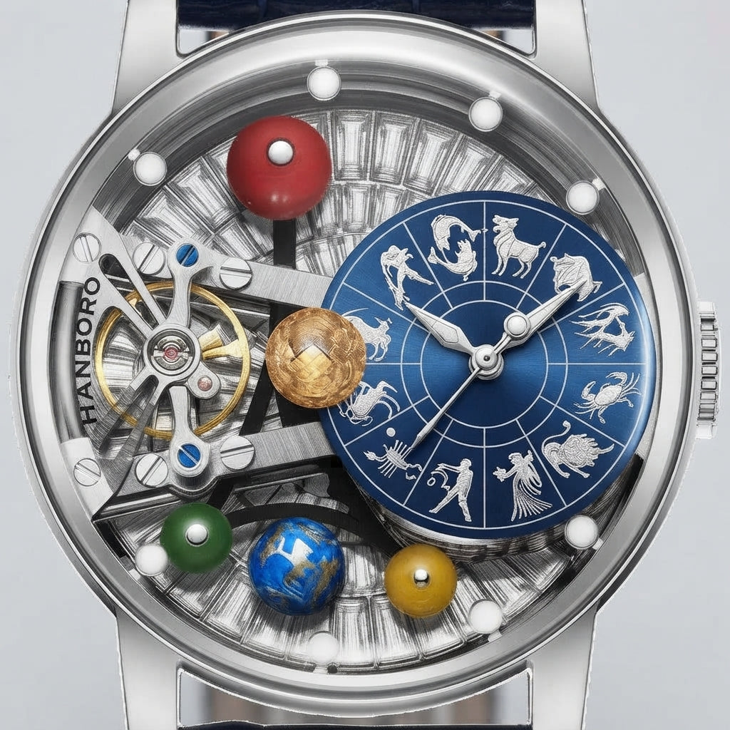 HANBORO B1027 - dial macro detail