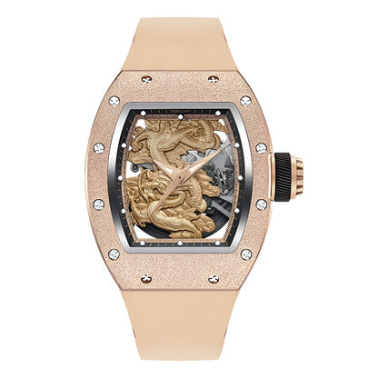 CRONUSART C30 - AM GD Men's Automatic Mechanical Watch Tonneau Wristwatch breitvacher