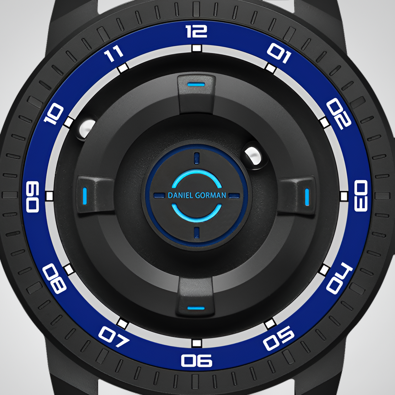 Daniel Gorman DG0221 - Detailed dial, blue accents
