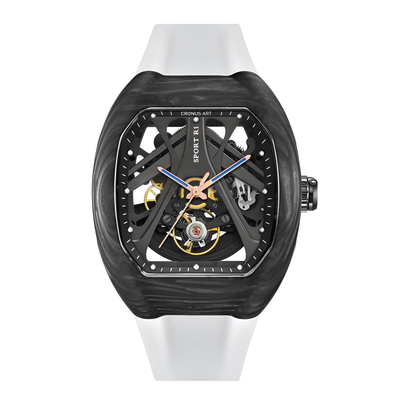 CRONUSART RT06-001 – Men's Automatic Watch 42mm Tonneau Mechanical Wristwatch breitvacher