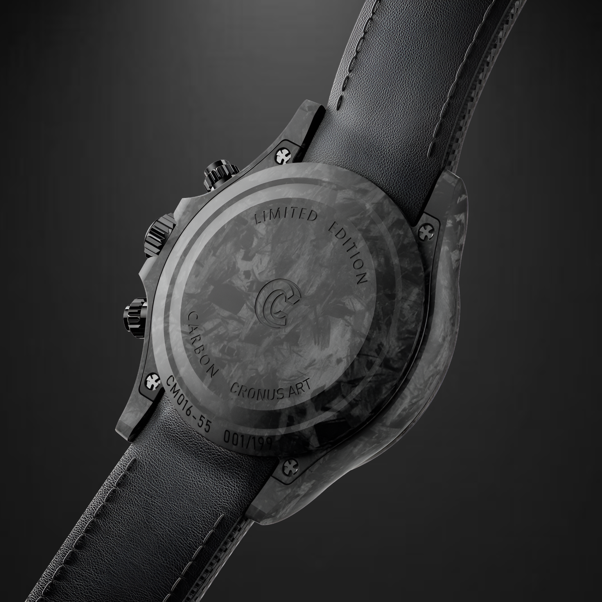 CRONUSART CM016-055 - Men Automatic Chronograph Watch Venom Force Military Carbon breitvacher
