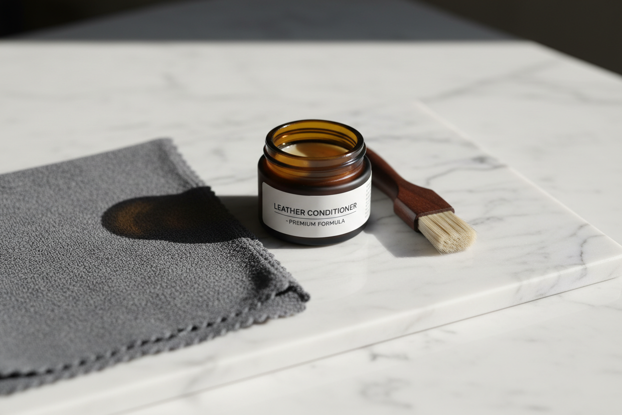 Strap Care Kit on white marble
