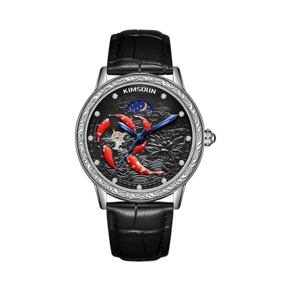 KIMSDUN Koi - silver black dial front view packshot