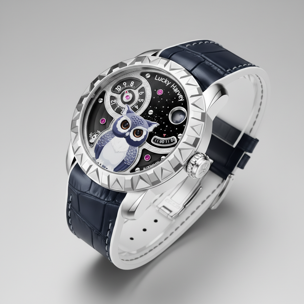 Lucky Harvey ZLS104 - Aut - watch, navy box