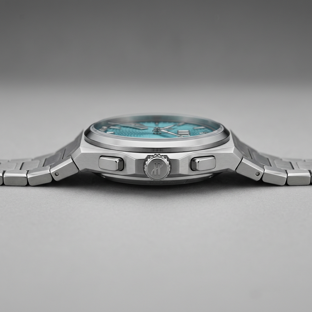 Lucky Harvey ZLS403 - Men - automatic watch, guilloché dial, quiet luxury