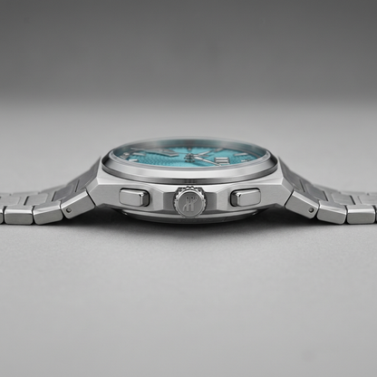 Lucky Harvey ZLS403 - Men - automatic watch, guilloché dial, quiet luxury