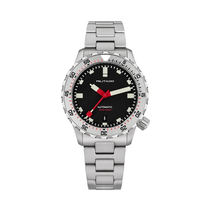 MILITADO ML20 - black dial date front view packshot