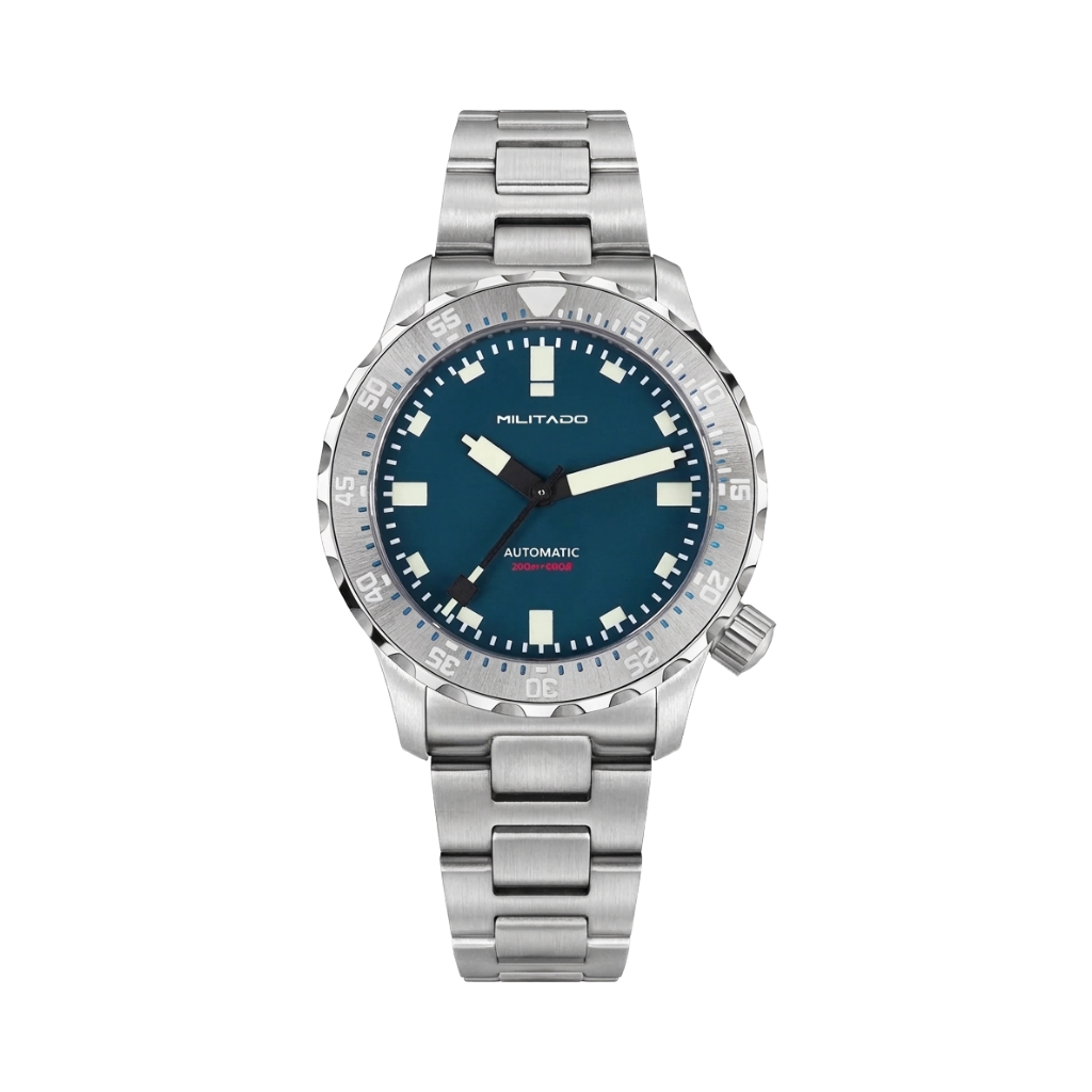 MILITADO ML20 - blue dial no date front view packshot