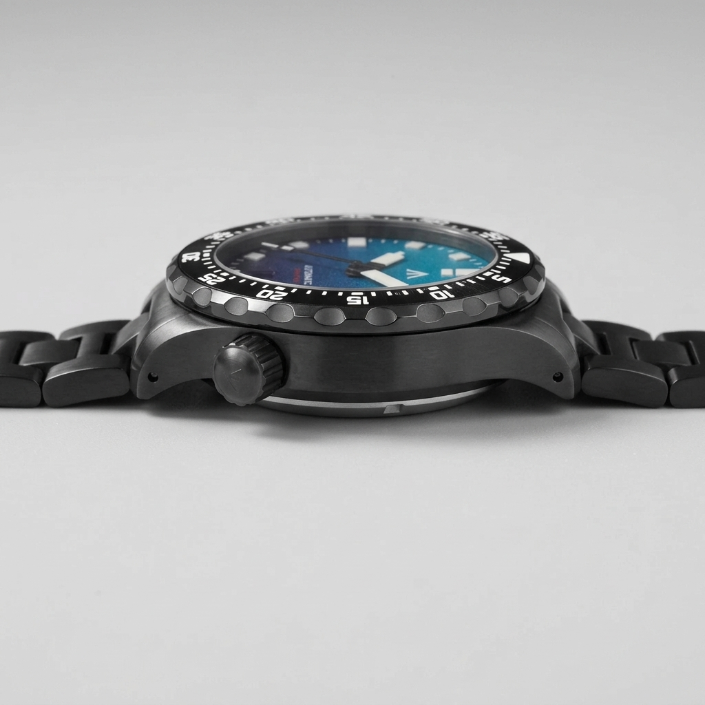 MILITADO ML20 - side profile case crown