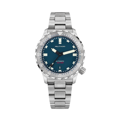MILITADO ML20 - blue dial date front view packshot