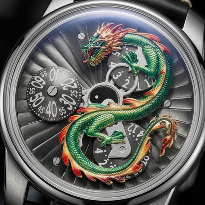 OBLVLO DRAGON-N - dial macro detail