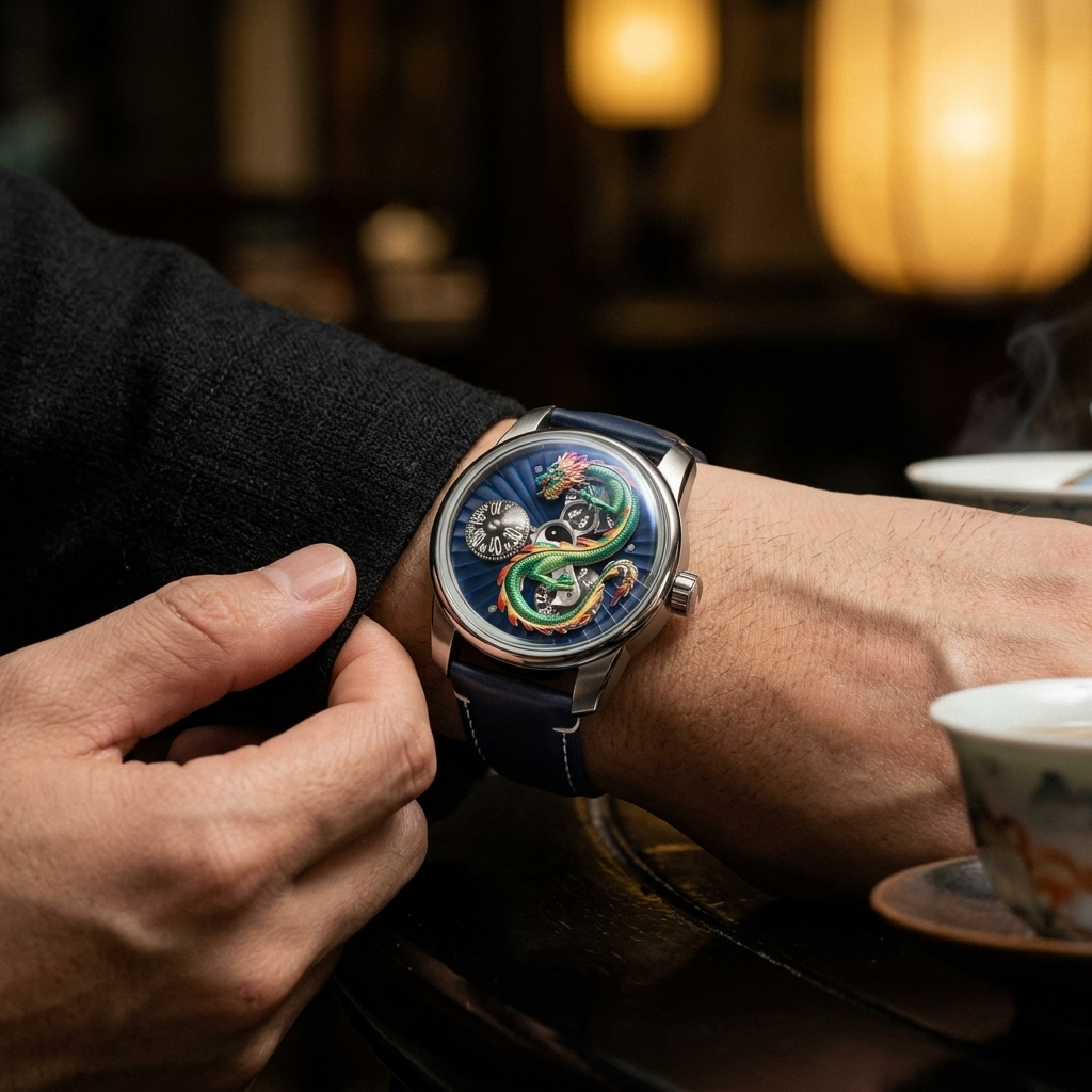 OBLVLO DRAGON-N - wrist shot lifestyle
