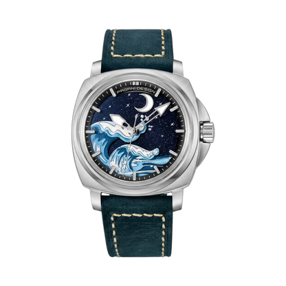 PAGANI DESIGN PD-YS014 - blue dial blue strap front view packshot