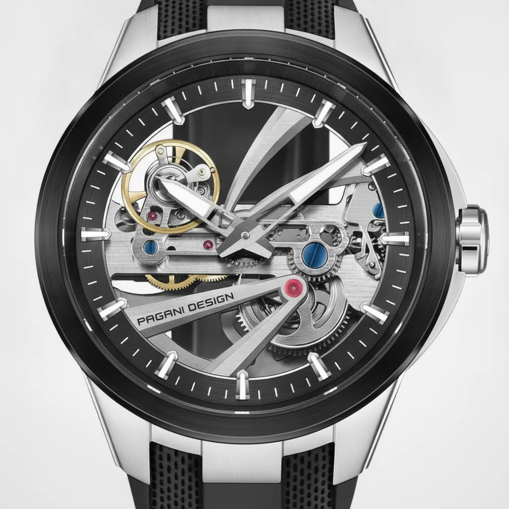 Pagani Design PD-YS030 - dial macro detail