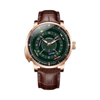 PINDU 6652 - green dial front view packshot