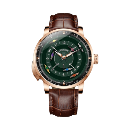 PINDU 6652 - green dial front view packshot