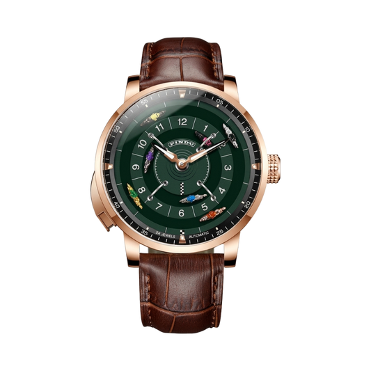 PINDU 6652 - green dial front view packshot