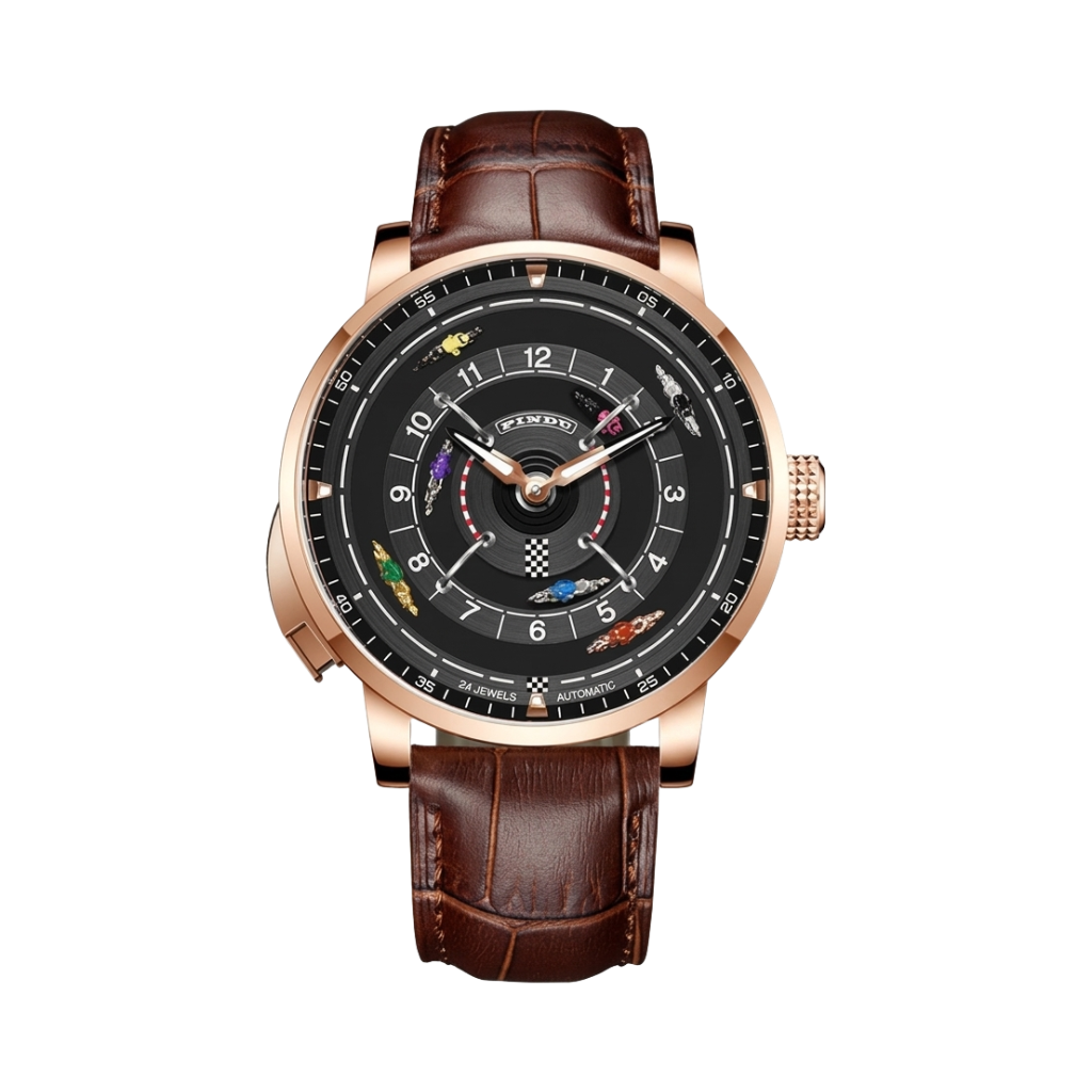 PINDU 6652 - black dial front view packshot