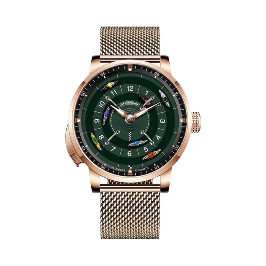 PINDU 6652 - green dial front view packshot