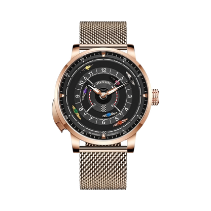 PINDU 6652 - black dial front view packshot