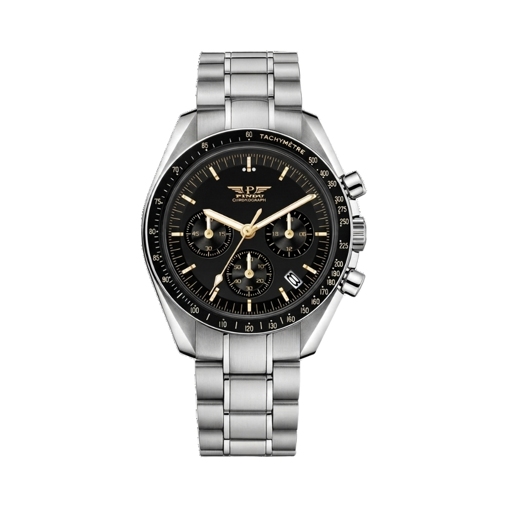 PINDU P6558 - black gold front view packshot