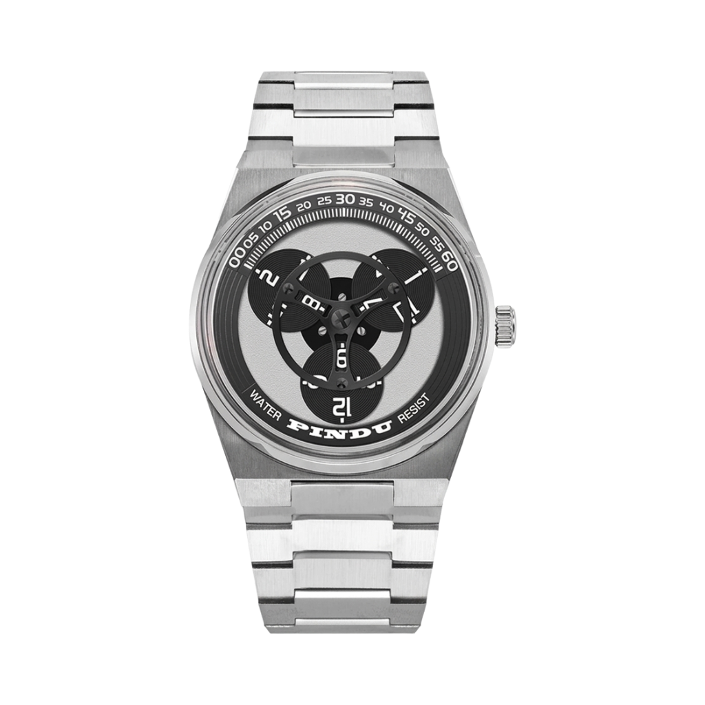 PINDU P6618 - black dial front view packshot