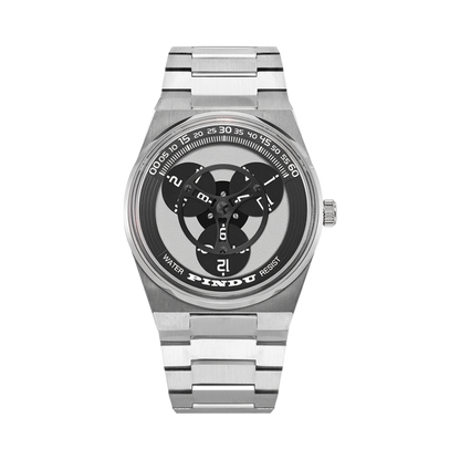 PINDU P6618 - black dial front view packshot