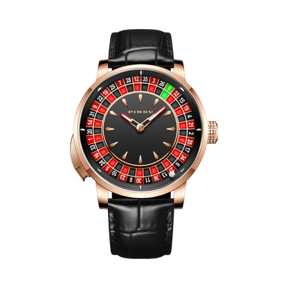PINDU P6628 - black dial front view packshot