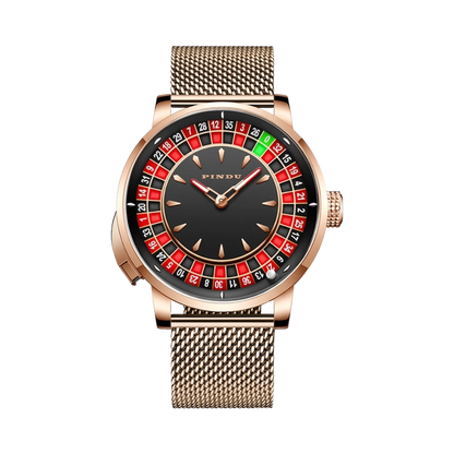 PINDU P6628 - black dial front view packshot