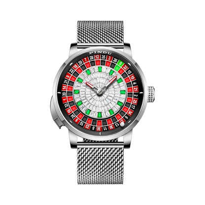 PINDU P6628 - white dial front view packshot