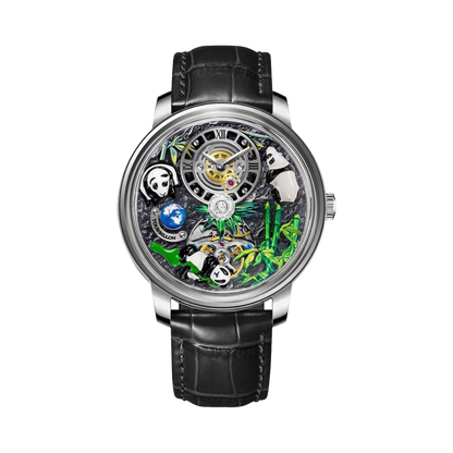 PINDU P6631 - silver black strap front view packshot